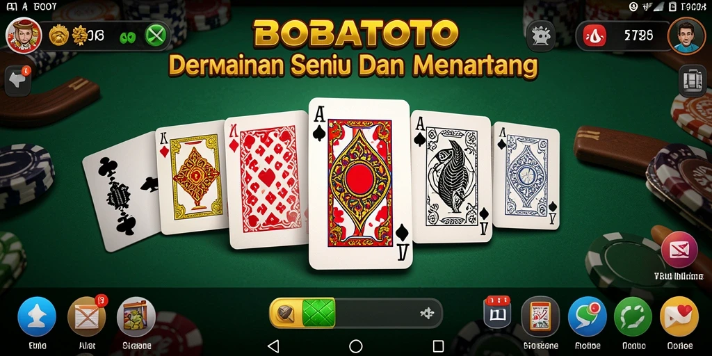 Tampilan gameplay BOBATOTO yang seru dan interaktif.