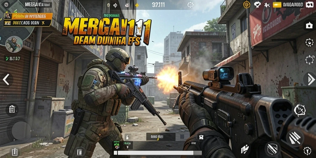Tampilan gameplay MEGA111 yang mendebarkan dan penuh aksi.