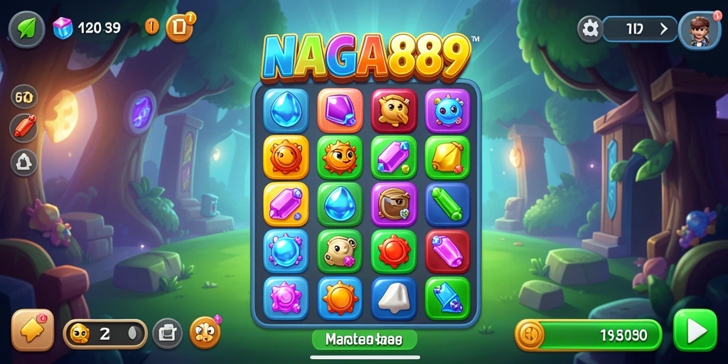Gameplay seru dan menantang di NAGA889 Match-3.